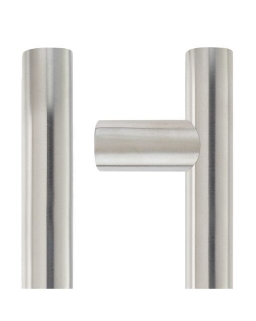 30mm Guardsman Pull Handle - 800mm - Grade 201 - Bolt Through Fixings - 600mm c/c