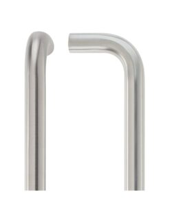 19mm D Pull Handle - 300mm Centers - Grade 304 - Bolt Through Fixings