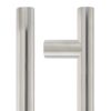22mm Guardsman Pull Handle - 600mm Centers - Grade 304 - Bolt Through Fixings