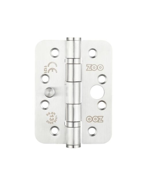 Stainless Steel Dog Bolt Door Hinge Radius 4"x3"x3mm