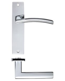 Amalfi lever on latch backplate