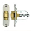 Adjustable Roller Latch, Radiused Forend and Strikeplate, SSS Finish