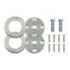 Rose Pack - 2 x Push on Roses - Suitable for SS201 19, 22mm & 30mm Pulls