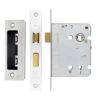 3 Lever Mortice Sashlock, 76mm - Keyed Alike with 32L - 57mm Centres, Square, Satin Stainless Steel Finish