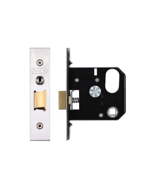 Replacement Nightlatch - 76mm c/w PVD Forend and Strike