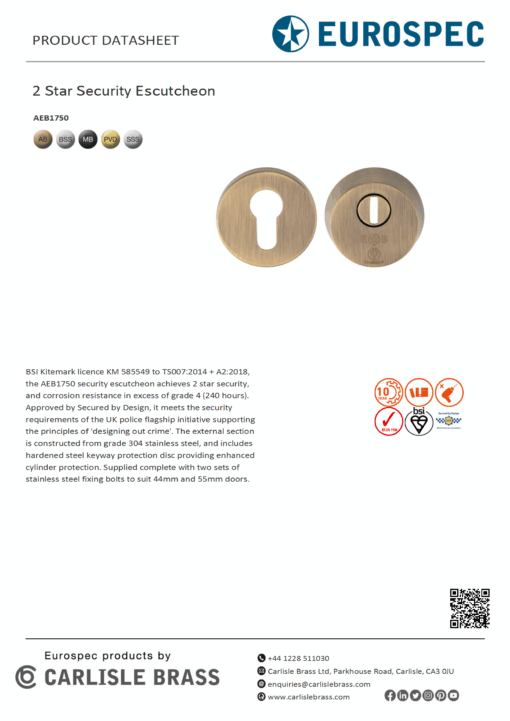 2 Star Security Escutcheon - Image 3