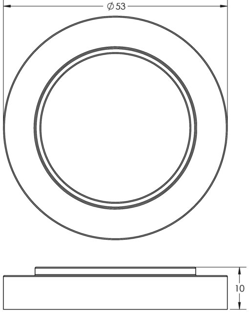 Burlington Plain Outer Roses for Escutcheons - Image 3