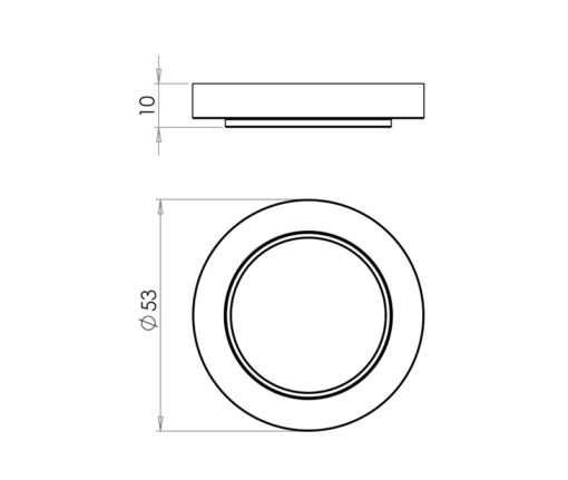Burlington Plain Outer Roses for Escutcheons - Image 2