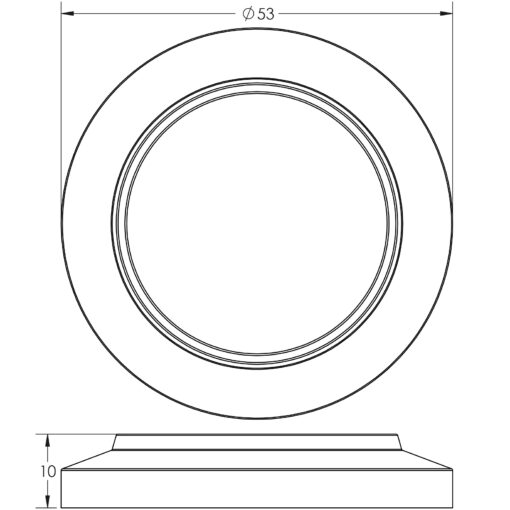 Burlington Chamfered Outer Roses for Escutcheons - Image 3