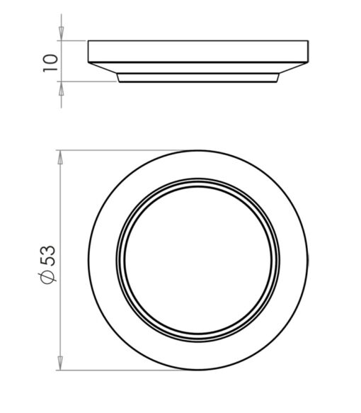 Burlington Chamfered Outer Roses for Escutcheons - Image 2