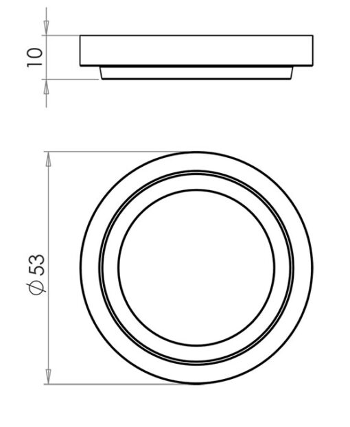 Burlington Stepped Outer Roses for Escutcheons - Image 2