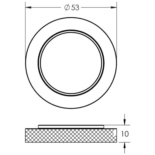 Burlington Knurled Outer Rose for Burlington Escutcheon - Image 2