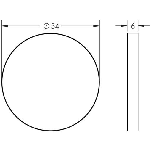 CRES Blank Circular Rose Escutcheon - Image 2
