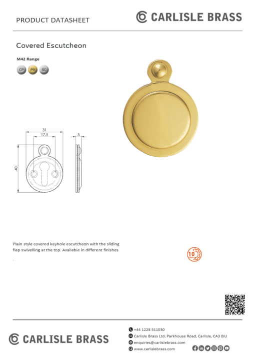 Covered Escutcheon - Image 3