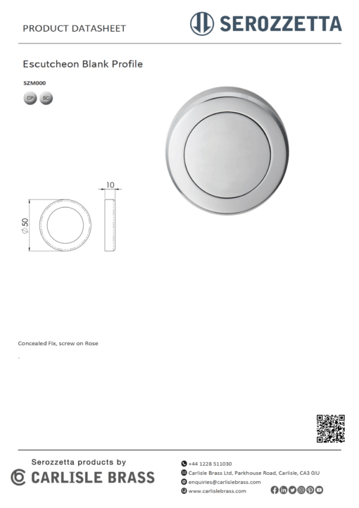 Escutcheon Blank Profile - Image 3