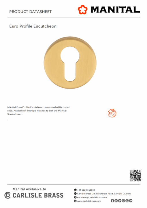 Euro Profile Escutcheon - Image 2