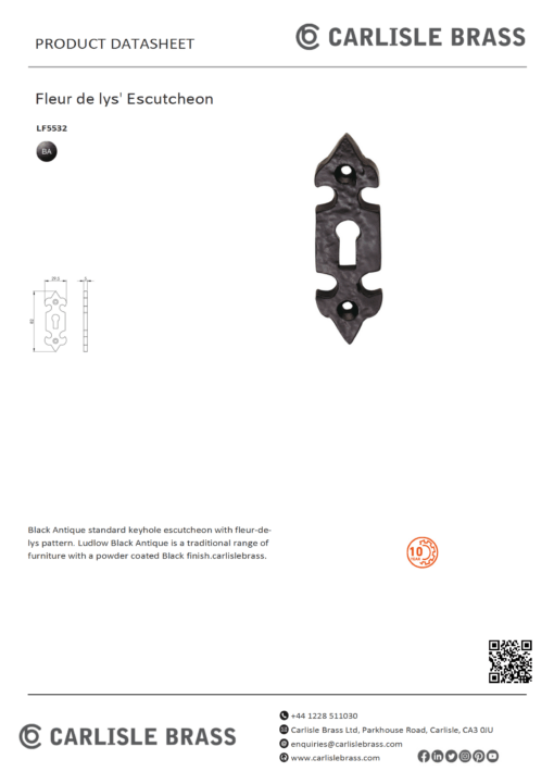Fleur de lys' Escutcheon - Image 3