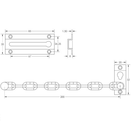 Jedo Security Door Chains - Image 2