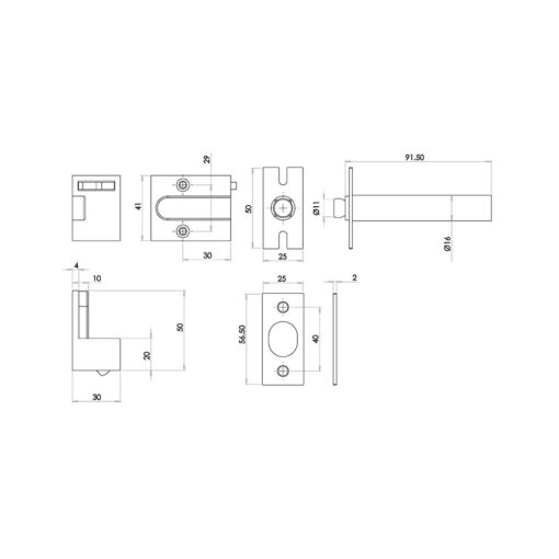 Jedo Concealed Security Door Chains - Image 2
