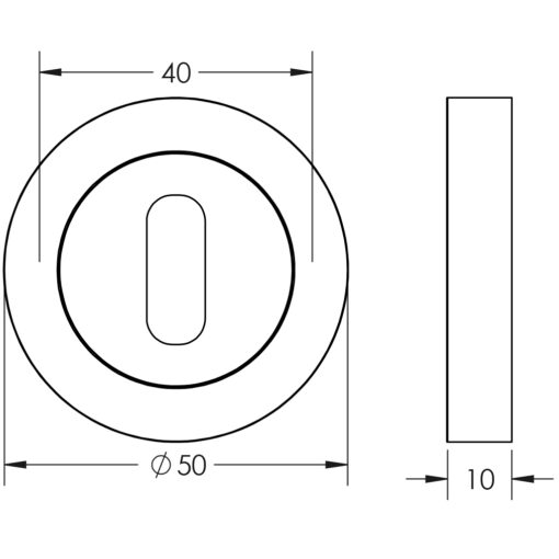 Nero Standard Keyway Escutcheons - Image 2