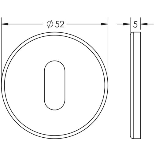 Stainless Steel Standard Keyway Escutcheons Grade 304 - Image 3