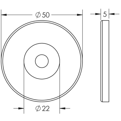 Stainless Steel Concealed Roses for Pull Handles - Image 3