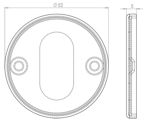 Stainless Steel Blank Escutcheons Grade 304 - Image 2