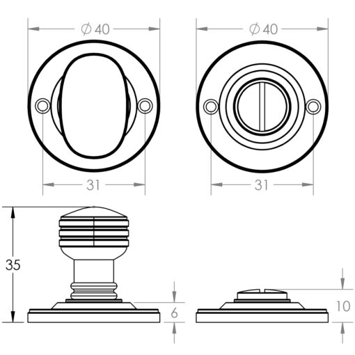 Jedo Oval Ringed Turn & Release - Image 2