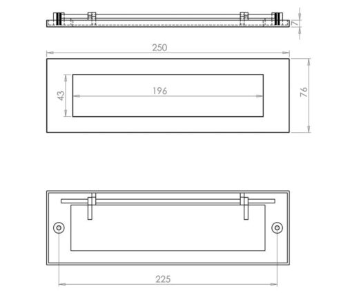 Jedo Plain Letterplates - Image 2