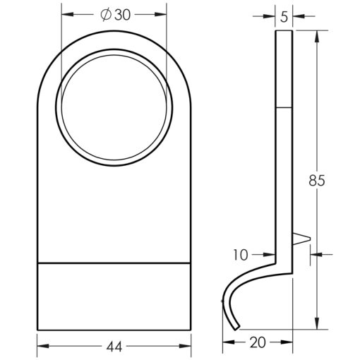 Jedo Plain Cylinder Pulls - Image 2