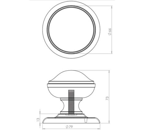 Jedo Belgravia Centre Door Knobs - Image 2