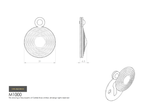 Queen Anne Covered Escutcheon - Image 2