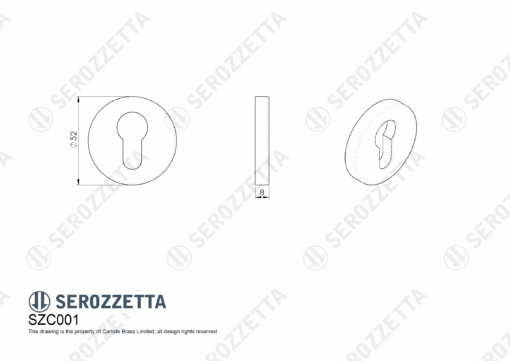 Euro Profile Escutcheon - Image 3
