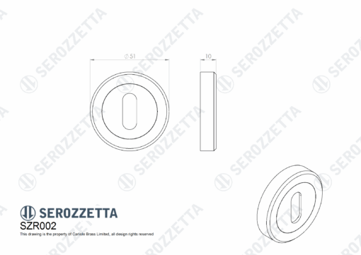 Standard Lock Profile Escutcheon - Image 3