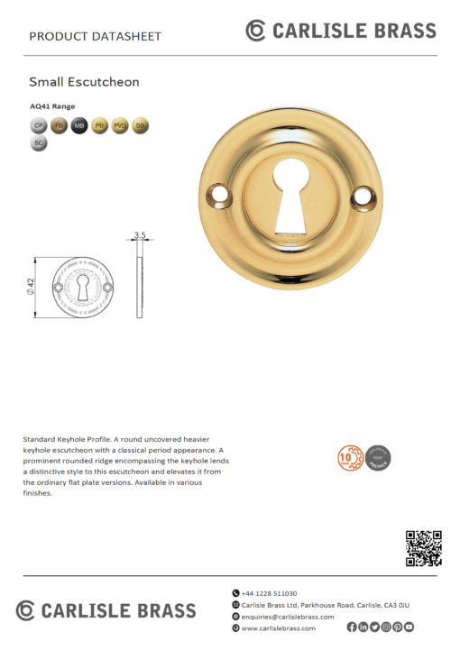 Small Escutcheon - Image 2