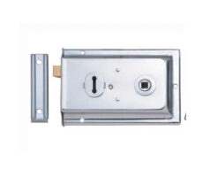 Reversible Rim Lock 152x102mm Polished Chrome