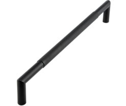 Nero Mitred Knurled Pull handles B/T Fixing