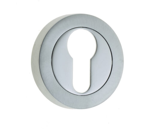 Jedo Dual Euro Profile Escutcheons on 50mm Round Rose