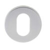 Oval Profile Escutcheon Satin Anodised Aluminium