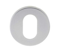 Oval Profile Escutcheon Satin Anodised Aluminium