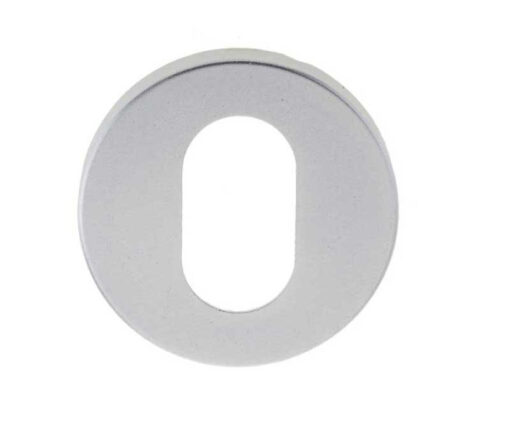 Oval Profile Escutcheon Satin Anodised Aluminium